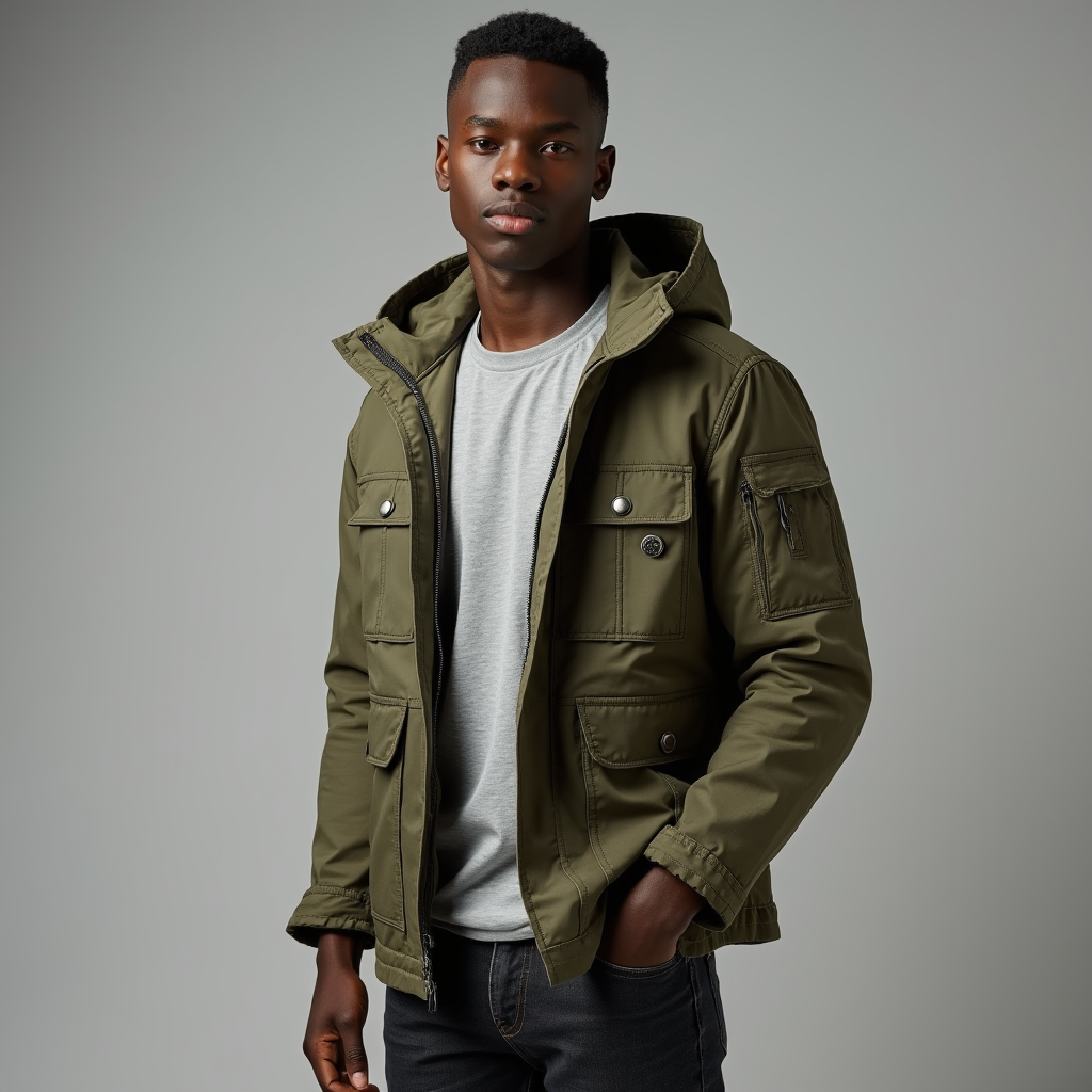 Venouvo | Hooded Zip Jacket