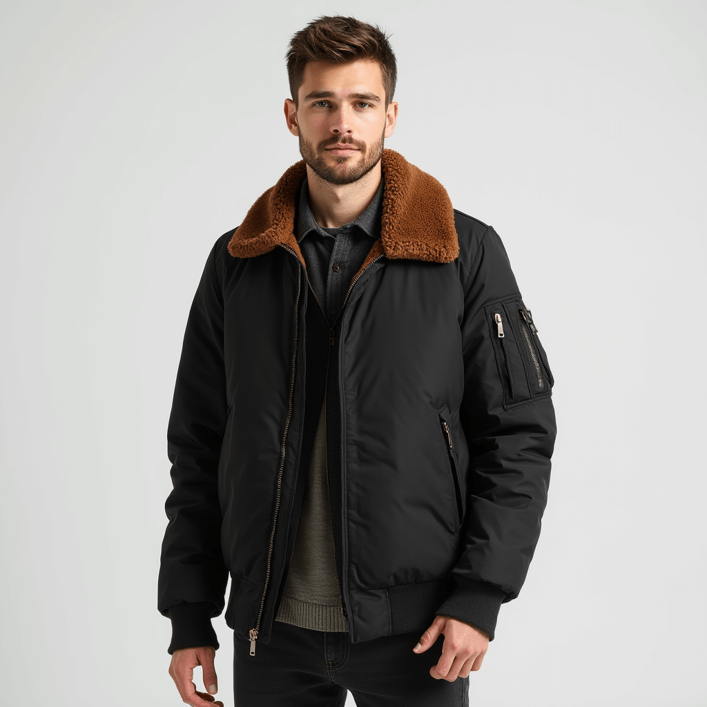 Warm Sherpa-Lined Work Jacket