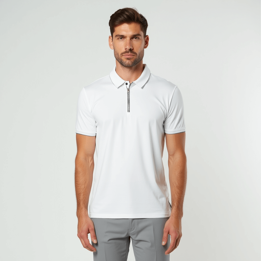 Venouvo | Zipper Polo Shirt